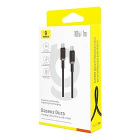 Kabel Baseus Dura USB-C/USB-C, 100W, 1m černý/zlatý

 obrázek produktu 15 z 16