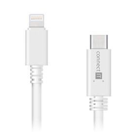 Kabel Connect IT USB-C/Lightning, 1m bílý

 obrázek produktu 1 z 2