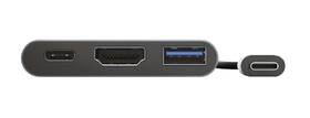 USB Hub Trust Dalyx 3v1 USB-C/USB, HDMI, USB-C PD 100W šedá barva
