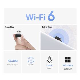 Wi-Fi adaptér Mercusys MA14N AX300 Nano černý

 obrázek produktu 2 z 8