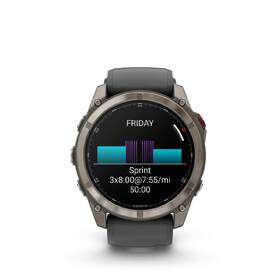 Chytré hodinky Garmin fenix 8 Pro 51 mm AMOLED Sapphire - Titanium / Graphite Silicone Band 

 obrázek produktu 3 z 14