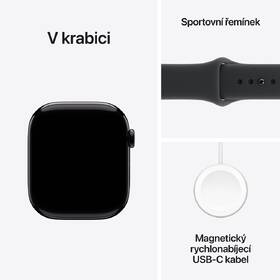 Chytré hodinky Apple GPS 42mm klavírně černý hliník - černý sportovní řemínek - S/M 

 obrázek produktu 7 z 7