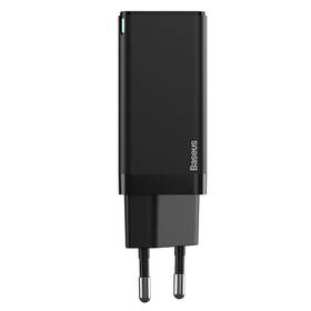 Nabíječka do sítě Baseus GaN2 Quick Charge 45W, 2x USB-C, QC 3.0 + 60W USB-C kabel 1m černá

 obrázek produktu 1 z 4