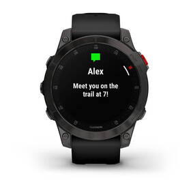 Chytré hodinky Garmin epix (Gen 2) Sapphire - Titan Black/Black Silicone Band 

 obrázek produktu 7 z 12