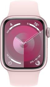 Chytré hodinky Apple GPS 41mm pouzdro z růžového hliníku - světle růžový sportovní řemínek - M/L 

 obrázek produktu 1 z 9