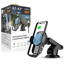 Držák do auta Aligator HAK2, bezdrátový 15W černý

 obrázek produktu 3 z 6
