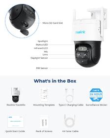 IP kamera Reolink Trackmix Series B770 - Trackmix Wi-Fi bílá barva
