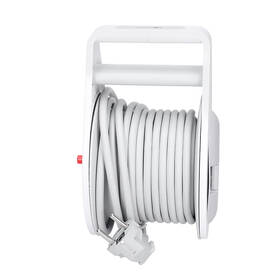 Kabel prodlužovací na bubnu Solight 3 zásuvky, 10m, 3x 1,0mm2 šedý/bílý

 obrázek produktu 3 z 5