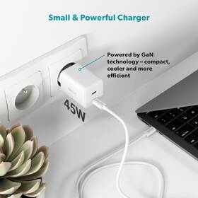 Nabíječka do sítě Epico UltraBoost GaN 45W 2x USB-C + kabel bílá

 obrázek produktu 4 z 5