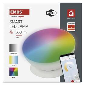 Stolní LED lampička EMOS GoSmart, 7 W, 330 lm, RGB bílá

 obrázek produktu 4 z 7