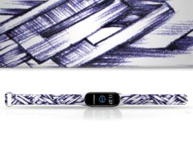 Řemínek Mi-Band na Xiaomi Mi Band 3/4 - motiv Grafity, bílý 

 obrázek produktu 1 z 3