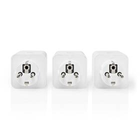 Chytrá zásuvka Nedis SmartLife, Wi-Fi, 16A, 3680 W, 3ks 

 obrázek produktu 2 z 8
