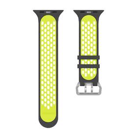 Řemínek Cubenest Silicone Sport na Apple Watch 42/44/45/Ultra 49 mm černý/žlutý

 obrázek produktu 5 z 6