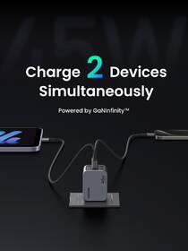 Nabíječka do sítě UGREEN Nexode Pro 45W GaN 2xUSB-C černá/šedá

 obrázek produktu 5 z 14
