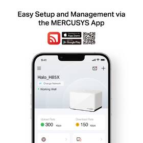 Komplexní Wi-Fi systém Mercusys Halo H85X AX3000 Mesh Wi-Fi 6 (2 ks) bílý

 obrázek produktu 7 z 9
