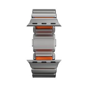 Řemínek NOMAD Stratos Titanium FKM na Apple Watch 45/46/49 mm šedý/oranžový

 obrázek produktu 11 z 12