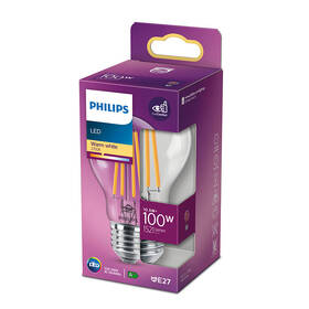 Žárovka LED Philips klasik, 10,5W, E27, teplá bílá 

 obrázek produktu 2 z 2