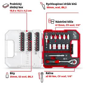 Sada nářadí Einhell 49109022 (37 ks) 

 obrázek produktu 2 z 13