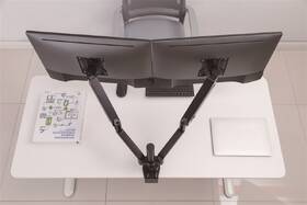 Držák STELL SOS 2122, Dual na 2 monitory, úhlopříčka 17" až 32", nosnost 2x9 kg černý

 obrázek produktu 7 z 9