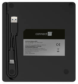 Externí DVD vypalovačka Connect IT 3v1 SlimDrive USB-C/A černá

 obrázek produktu 4 z 5