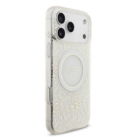 Kryt na mobil Guess IML Flowers Allover Strap MagSafe na Apple iPhone 17 Pro Max bílý

 obrázek produktu 2 z 7