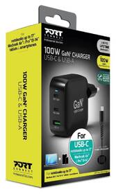 Nabíječka do sítě PORT CONNECT GaN2 100W, 2x USB-C PD a USB-A QC černý

 obrázek produktu 6 z 8