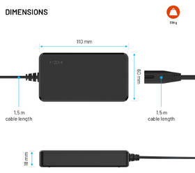 Napájecí adaptér FIXED GaN USB-C, PD 3.0, 100 W černý

 obrázek produktu 4 z 4