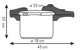 Tlakový hrnec Tescoma 6 l 

 obrázek produktu 2 z 3