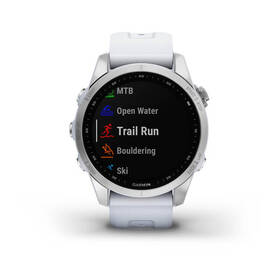 Chytré hodinky Garmin fenix 7S Glass - Silver/ White Silicone Band 

 obrázek produktu 2 z 10