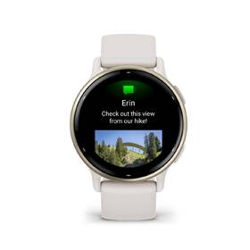 Chytré hodinky Garmin vívoactive 5 - Cream Gold / Ivory Silicone Band 
