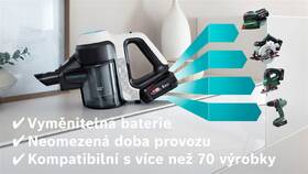 Tyčový vysavač Bosch BCS71HYG1 bílá barva
