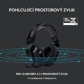 Headset Logitech G733 Lightspeed Wireless RGB černý

 obrázek produktu 9 z 10