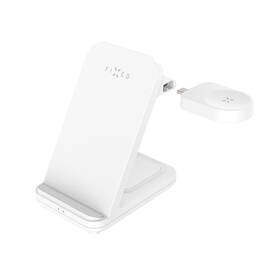 Bezdrátová nabíječka FIXED Powerstation 3v1 pro Samsung bílá barva
