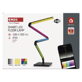 Stojací lampa EMOS GoSmart,  24 W, 1000 lm, RGB+WW černá

 obrázek produktu 4 z 8