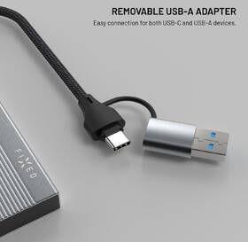USB Hub FIXED USB-C 4-port, USB-A adapter šedý

 obrázek produktu 4 z 6