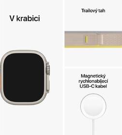 Chytré hodinky Apple GPS + Cellular, 49mm pouzdro z titanu - žluto-béžový trailový tah - S/M 

 obrázek produktu 7 z 7