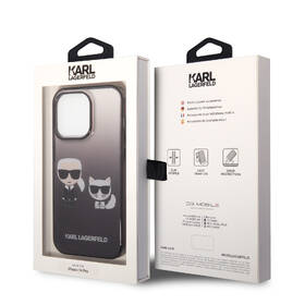 Kryt na mobil Karl Lagerfeld Gradient Karl and Choupette na Apple iPhone 14 Pro černý

 obrázek produktu 4 z 4