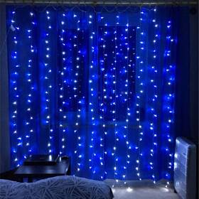 Vánoční osvětlení ColorWay vnitřní, 300 LED, 3× 3m, 220–240V AC, modrá 

 obrázek produktu 7 z 11
