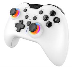 Gamepad iPega 9111B Bluetooth RGB pro Android/iOS/PS3/PS4/PC/N-Switch bílá barva

