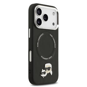 Kryt na mobil Karl Lagerfeld PU Karl and Choupette Heads Pins MagSafe na Apple iPhone 17 Pro Max černý

 obrázek produktu 2 z 7