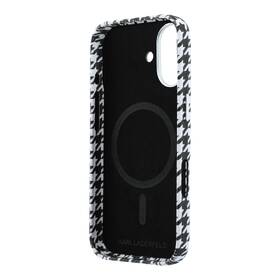Kryt na mobil Karl Lagerfeld PU Houndstooth Resin Plate MagSafe na Apple iPhone 17 černý

 obrázek produktu 5 z 6