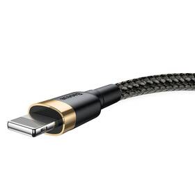 Kabel Baseus Cafule USB/Lightning, 1m černý/zlatý

 obrázek produktu 2 z 10