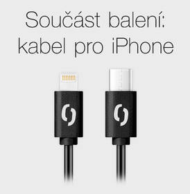 Nabíječka do sítě Aligator Power Delivery 20W, USB-C + kabel pro Apple černá barva
