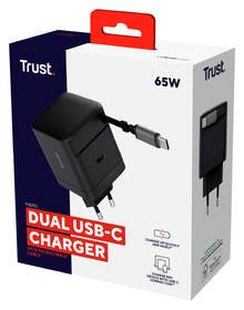 Nabíječka do sítě Trust MAXO Retractable 65W, USB-C černý

 obrázek produktu 7 z 11