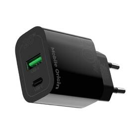 Nabíječka do sítě Mobile Origin PD20W MO12, 1x USB-A, 1x USB-C černá

 obrázek produktu 2 z 14