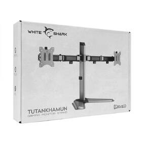 Držák White Shark TUTANKHAMUN, pro 2 monitory, polohovatelný, pro úhlopříčky 17" - 32", max. nosnost 18 kg šedý

 obrázek produktu 6 z 6