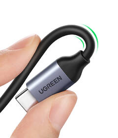 Redukce UGREEN USB-C/USB-C PD + 3.5mm Jack šedá barva
