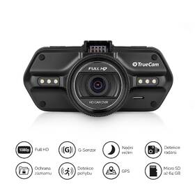 Autokamera TrueCam A5s GPS (s hlášením radarů) černá

 obrázek produktu 2 z 5