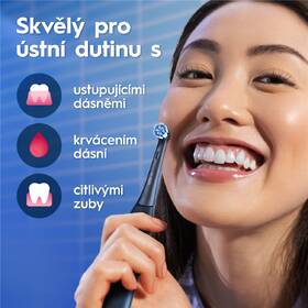 Zubní kartáček Oral-B Black, 4 náhradní hlavice černý

 obrázek produktu 5 z 10