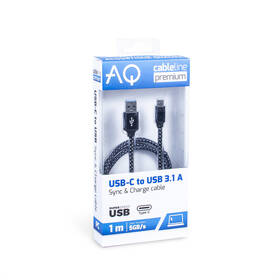 Kabel AQ USB/USB-C, 1m černý

 obrázek produktu 2 z 2